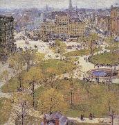 Union Square in Spring Childe Hassam